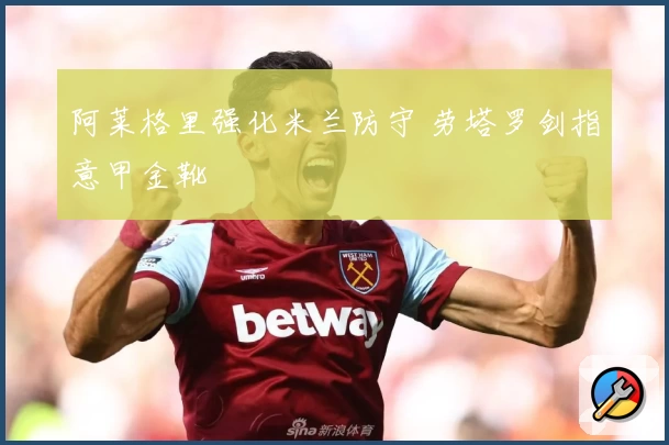 阿莱格里强化米兰防守 劳塔罗剑指意甲金靴